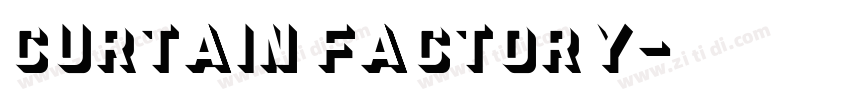 Curtain factory字体转换